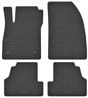 Wielganizator Automatten-Set – Passend für Opel Mokka X (2016-2019) – Gummimatten – Autozubehör – Auto Fußmatten – 2-teilig – Schwarz