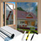 Cycbiki (2025 Premium Fensterfolie Sonnenschutz) UV400 Schutz Spiegelfolie Fenster Sichtschutz 100 * 120cm reflektierende Selbsthaftend Rückstandslose Sonnenschutzfolie Fenster innen&außen, Silber