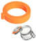 12 Pack Silicone Seals, 70 x 95 mm, Replacement Jar Seals, Food Grade Silicone, Leakproof, Fresh-Keeping, Suitable for Airtight Jars, Mason Glass Storage Jars, Regular Glass Jars, Jar Lids (orange)