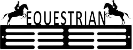 Lljsszr Appendi Medaglie Espositore Facile da Installare Decorazione Montaggio a Parete Mensola Trofei Porta Medaglie per Ginnastica E Equitazione
