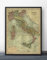 Jigsaw Puzzle Map Italy, Adults Paper Map Vintage Puzzles 1000 Pieces, Men Women Kids Boy Girl Art Decoration Gift 52x38CM