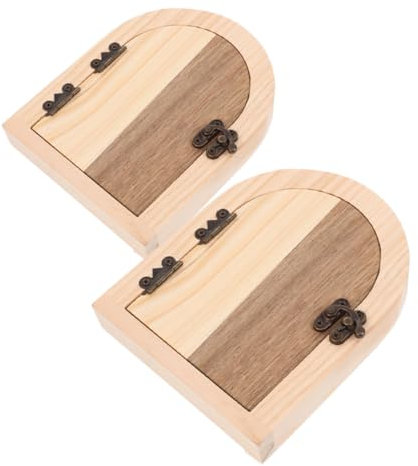 UKCOCO 2 Stück Schalttafelrahmen Babysichere Steckdosenabdeckungen Steckdosen-Frontplattenabdeckung Steckdosenabdeckungen in Holztürform Abdeckung der Schalttafel hölzern Khaki