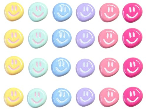 XFSRG 24 Stück Smiley Kühlschrankmagnete Set Lustige Emoji Bunt Rund Kühlschrank Magnete für Fridge Schule Whiteboard Dekoration(Set B)