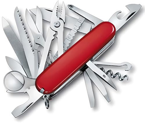 PHYNDR 9 x 2.3 x 3.1CM Mini Couteau17 Fonctions Tool,Couteau de Poche,Classique Cadeau pour Homme, Adapté à une Utilisation en Extérieur (Rouge)