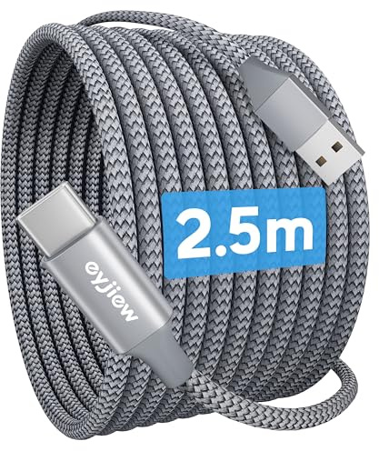 Long USB C Charger Cable 2.5M, USB to USB C Cable 3A Type C Charger Cable