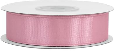 Creativery Rouleau de ruban de satin de 25 m 18 mm, vieux rose