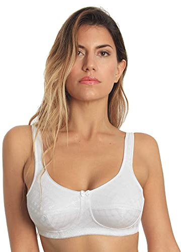 Sassa Damen Soft BH, Weiß (Weiß 100), 90C