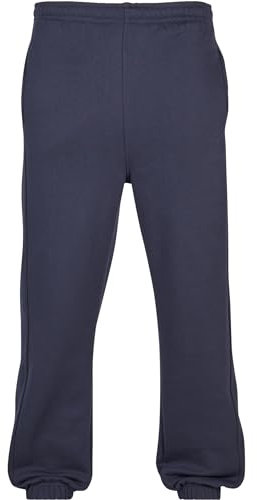 Urban Classics Herren Trainingshose Sweatpants, Jogginghose für Männer, Straight Leg, Reißverschlüsse an den Beinabschlüssen, XS, navy