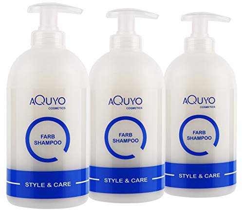 Style & Care Color Shampoo für coloriertes oder getöntes Haar (3x 500ml) | Farbshampoo pflegt und reinigt trockenes & strapaziertes Haar | Haarshampoo schützt gefärbtes Haar und macht Farben haltbarer