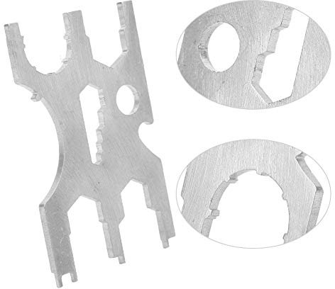 Keenso Scuba Diving Multi Tool, Stainless Steel Scuba Diving Multi Tool Regulator Credit Card Kits Repairing Equipment Water Sports