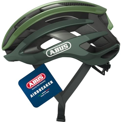 ABUS Casque de vélo de course AirBreaker - Casque de vélo haut de gamme pour le cyclisme professionnel - pour femmes et hommes - Vert opale, taille S