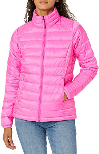 Amazon Essentials Donna Piumino Leggero a Maniche Lunghe Resistente all'Acqua Ripiegabile (Disponibile in Taglie Forti)