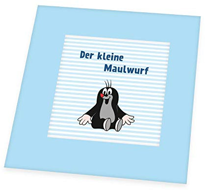 Herding Der kleine Maulwurf Krabbeldecke, Polyester, Blau, 115 x 115 cm