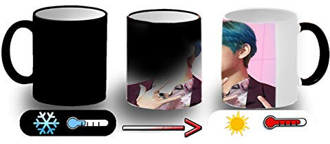 MERCHANDMANIA TAZA MÁGICA BTS V CANTANTE MAP OF THE SOUL magic mug