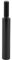Fydun Extensión del extensor de la perilla de la palanca de cambios de aluminio negro de 3 pulgadas Extensión de la palanca del palillo de la palanca de cambios manual M10 x 1.5 Ajuste