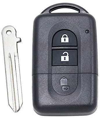2BTN pour Nissan Qashqai X-Trail MICRA Note Pathfinder étui clé de Voiture | Nouveau porte-clés de remplacement,2 Boutons
