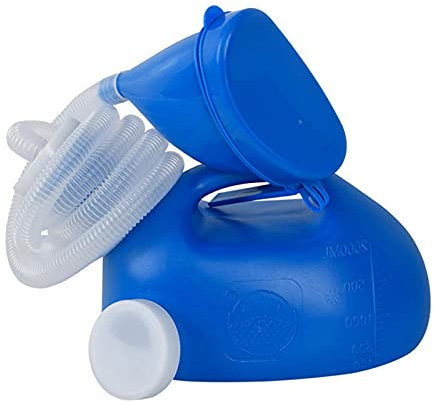 Tragbare Notfall Urinal Toilette Mit Tragegriff Reisen Töpfchen Urinal 2000ML Camping Unterwegs Outdoor Auto Reise Mobile Toilette Für Männer Frauen Kinder Urinieren Urinflasche Mit Eine Abdeckung