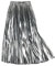 SEMATOMALA Damen Gold Plissee Maxirock Akkordeon Elastische Taille Aline Swing Metallic Glänzend Lange Party Röcke, silber, Einheitsgröße