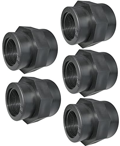 AERZETIX - C52013 - Set di 5 riduzioni/raccordi per avvitare femmina/femmina - filettatura 1''x3/4'' - nipplo ridotto filetto interno - PN 10 bar - in plastica