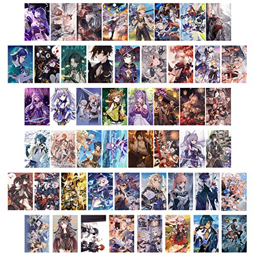 ZPPLD Anime Wandcollage Set,Wall Collage Kit,50 Stück ästhetisches Bild,Anime Poster Kunstposter für Wohnheim-Dekor, Wandkunstdrucke für VSCO Mädchen Jungen… (Anime Film F)