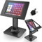 AboveTEK Diebstahlsicheres iPad Ständer POS Sicherheitsständer & abschließbarer Tablet Ständer Schwere Basis, 360° Drehung, 75° Neigungswinkel - für iPad/Air/Pro（Schwarz）
