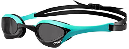 ARENA Lunettes de natation unisexe Cobra Ultra Swipe Racing pour hommes et femmes - Technologie anti-buée - Verres en polycarbonate non miroir - Fumé/paon