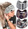 scicent Stirnband Damen Breite Stirnbänder Boho Haarbänder Knot Elastische Lauf Yoga Haarbänder (3 Stück), 14337