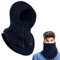 AURUZA Balaclava Windproof Ski Mask Winter Face Mask Cold Weather Fleece Neck Warmer Scarf for Women and Men Hat Cap (Navy Blue)