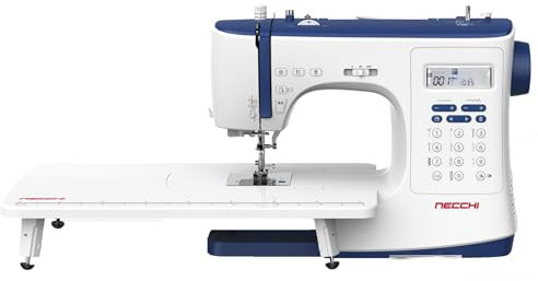 Necchi NC-103D Computer Nähmaschine mit Anschiebetisch | Stich 316 | Horizontal Greifersystem