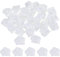 PATIKIL 0.6 Mini Satin Ribbon Roses, 30 Pcs Tiny Fabric Flowers Embellishments Rosettes Applique for DIY Crafts and Wedding, White
