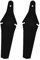 Baoblaze 2 Stück Fahrrad Schutzblech Hinten, Bicycle Rear Mudguard, Universal Fahrradschutzblech MTB Steckschutzblech zum Schutz vor Spritzwasser & Schmutz für alle Mountainbike Road Bike, Schwarz