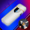 Deluisho Accendino Elettronico, Accendino ad Arco, Ricarica USB Accendino Antivento Touch Durevole, Accendisigari Tascabile (Argentato)