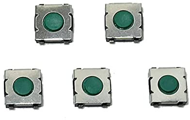 Christol 5 Stück taktile Schalter 6 x 6 x 2,5 mm 4 polig blau SMD wasserdicht Silikon taktile Mikro Drucktasten Mikroschalter