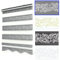 Brillant Doppelrollo Klemmfix ohne Bohren Grau Silber 200 x 200 cm (Länge x Breite) Duorollo Blickdicht mit Perlen, glitzert, Raffrollo Fenster Tür Zebra Perde Klemmrollo Seitenzugrollo