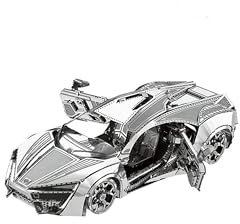 Metal Zone Super Sportwagen, 3D-Puzzle, Metall, Modellautos zum Bauen, 3D-Puzzle, Metall, für Erwachsene, 9,5 x 4,2 x 2,8 cm