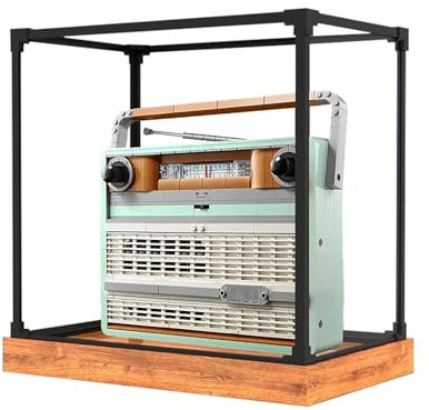 Acrylic Display Case for Le-go 10334 Retro Radio Model - Heavy Duty Protection for Your Collection (Model Not Included) (Option A)