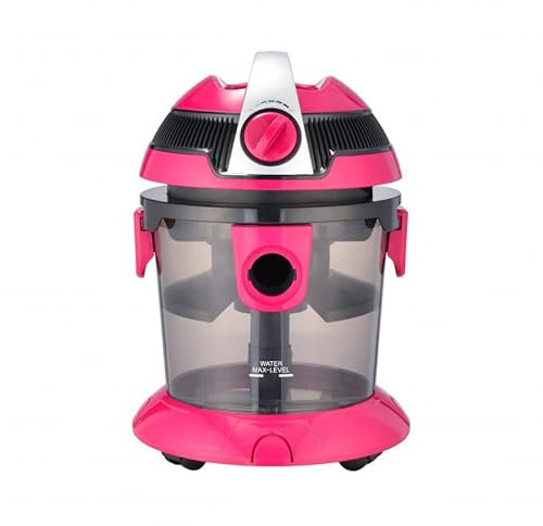 Oliver Voltz Staubsauger mit Wasserfilter OV51001N, 1000W Beutellos Wassersauger, Zubehör, 10L, Rosa