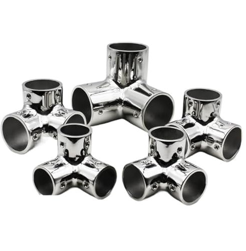 Marine-T-Rohrverschraubungen Aus Edelstahl 316, Yacht-Markisen-Baldachin-Rohr-Hardware-Zubehör, Link-Handlauf-T-Stück(32MM)