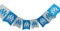 Guirlande drapeaux OM - Collection officielle Olympique de Marseille - Taille 2,7 mètres