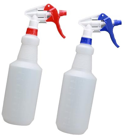 CHAMEEN 2 x Spray Bottle Chemical Resistant Grade Pump Sprayer Thread for Diluted Acids Alkali Oils and Fats Silicone Based on Atomiser