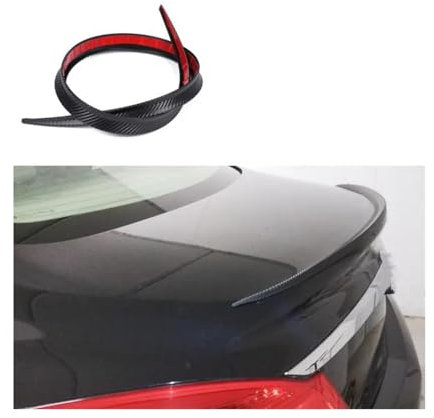 OQRDVVTT Heckspoiler Für A-UDI A3 A4 A5 A6 A7 Universal Schwarz Carbon Fiber Hinten Dach Spoiler Lippe Flügel Stamm Schutz 120 cm Auto Spoiler HeckflüGel(Carbon Look)