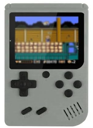 Mini Consola portátil Retro de Videojuegos con 500 Juegos de 8 bits Pantalla LCD a Color de 3,0 Pulgadas. (Gris)