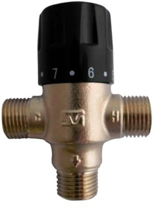 DEYIN Brass Solar Energy Thermostatic Mixing Valve Thermostatic Valve Thermostatic Faucet DN15 DN20 DN25 Underfloor Heating Boiler(DN25)