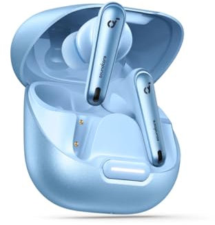 Anker Innovations Soundcore Liberty 4 NC True Wireless-Kopfhörer mit Mikrofon im Ohr Bluetooth aktive Rauschunterdrückung Hellblau