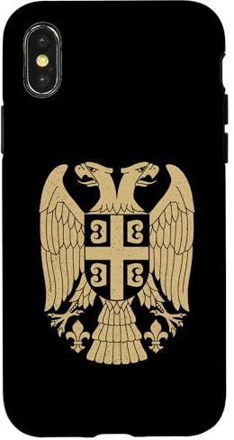Serbien Adler Symbol Emblem Serbische Waffen Flagge Hülle für iPhone X/XS