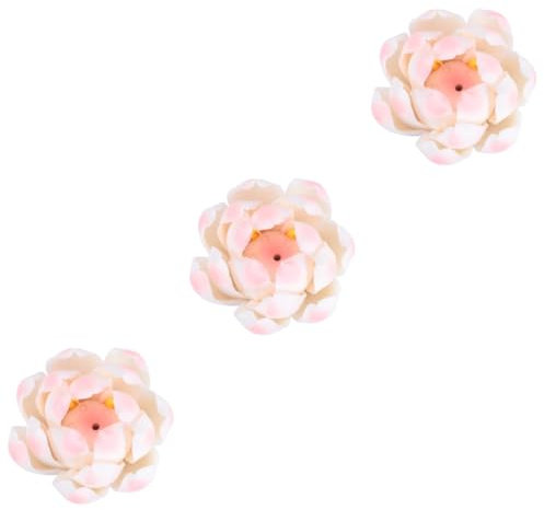 Cabilock 3stücke Ceramic Lotus Flower Incense Burner Handgefertigter Räucherstäbchenhalter Für Meditation Yoga Und Aromatherapie Mystische Atmosphäre Für Zuhause Und Büro