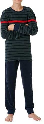 Schiesser Jungen Schlafanzug Set Pyjama warme Qualitäten Frottee - Größe 140 bis 176