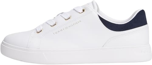 Tommy Hilfiger Baskets Cuvette Femme Casual en Cuir