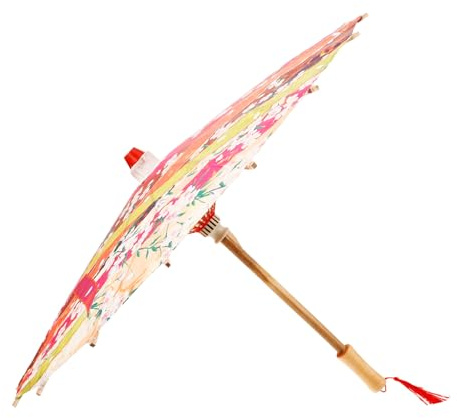 Homoyoyo Parapluie décoratif de Style Parapluie Compact Robuste Clair UV décoration Japonaise Decoration Japonaise Mignon en Bois