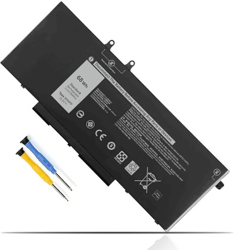 68Wh 3HWPP Batterie pour Dell Latitude 14 15 5401 5410 5411 5501 5510 5511 Precision 3541 3550 3551 Inspiron 17 7706 7500 7506 2-in-1 Black, 451-BCMN 10X1J N2NLL 1VY7F 3PCVM 401D9 JG75F T6DC2 01VY7F